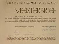 Meisterbrief Markus Reul