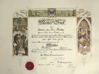 Meisterbrief Karl Kuhn